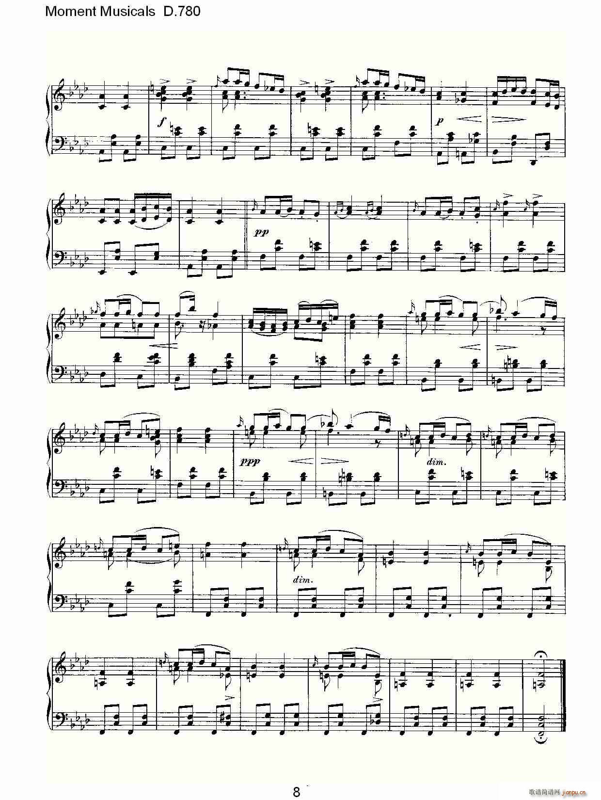 Moment Musicals D.780(ʮּ)8
