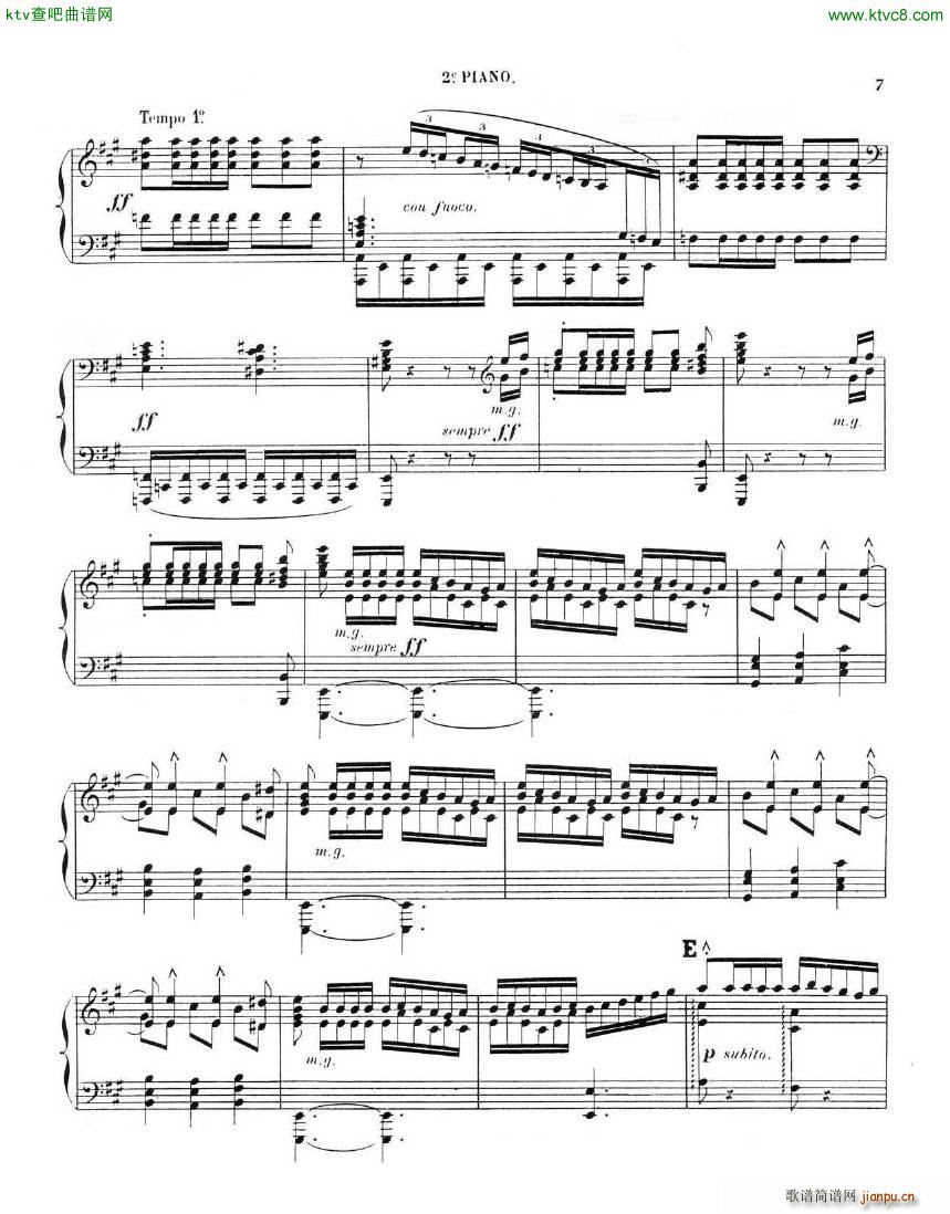 Chaminade Cecil La Sevillane for 2 pianos 4 hands()16