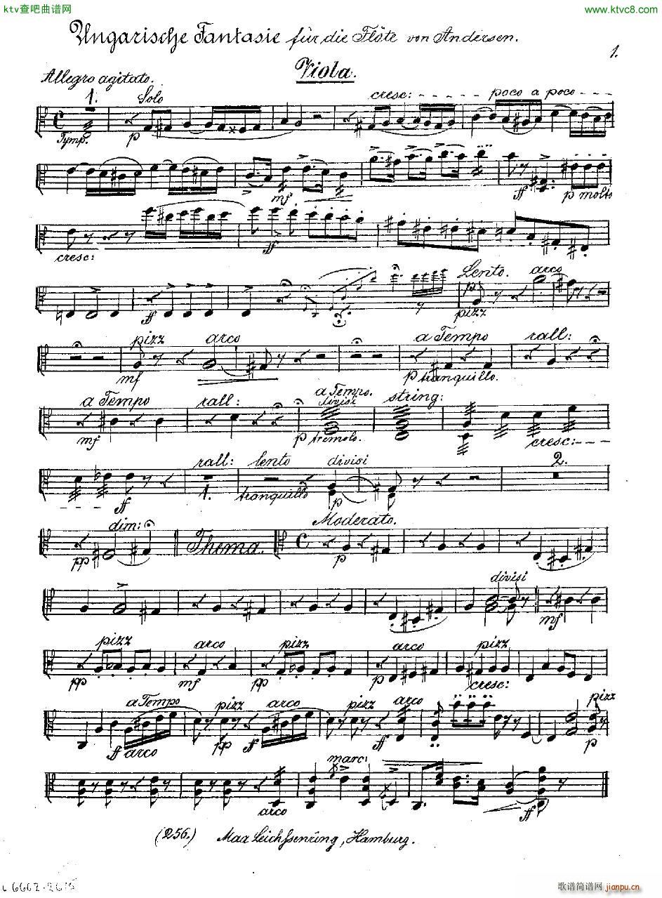 Andersen op 2 Ungarische Fantasie orch parts()10