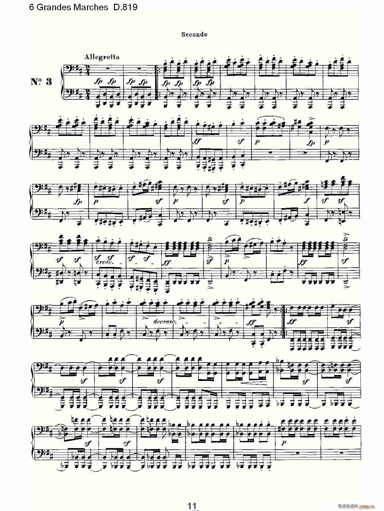 6 Grandes Marches D.819(ʮּ)11