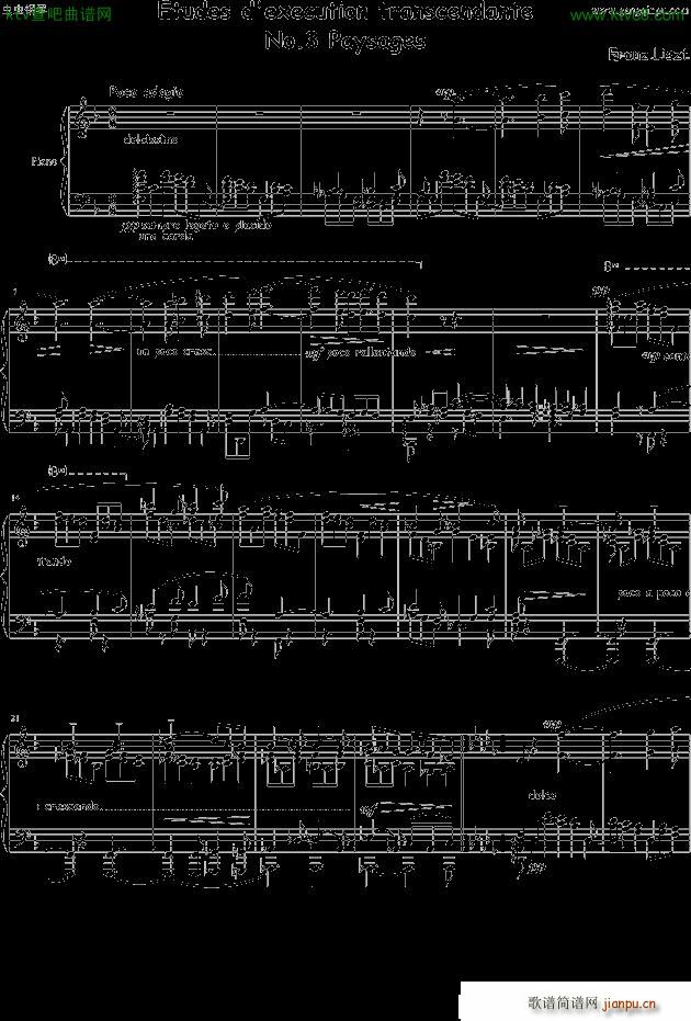 Etudes dexecution transcendante No 3 Paysages()1