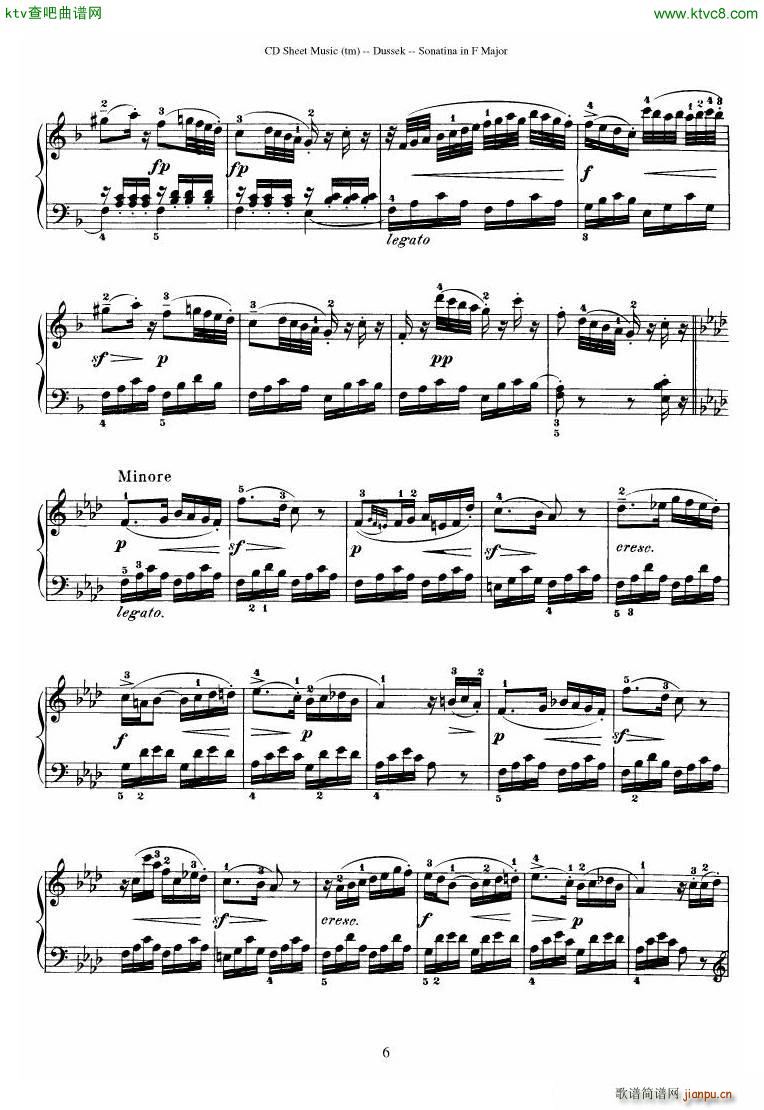 Dussek Sonatina in G Major()17