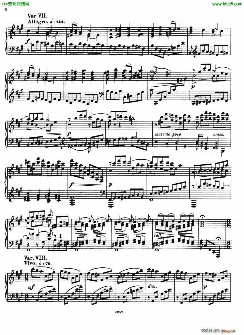 Glazunov Theme et Variations Op 72()6