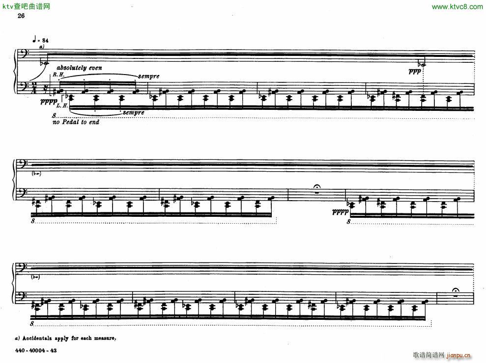 Bolcom 12 etudes for piano()26