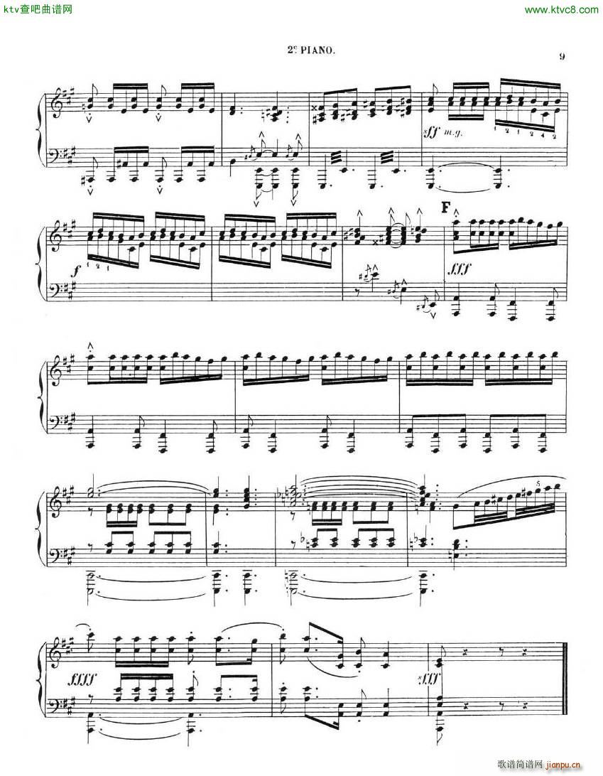 Chaminade Cecil La Sevillane for 2 pianos 4 hands()18