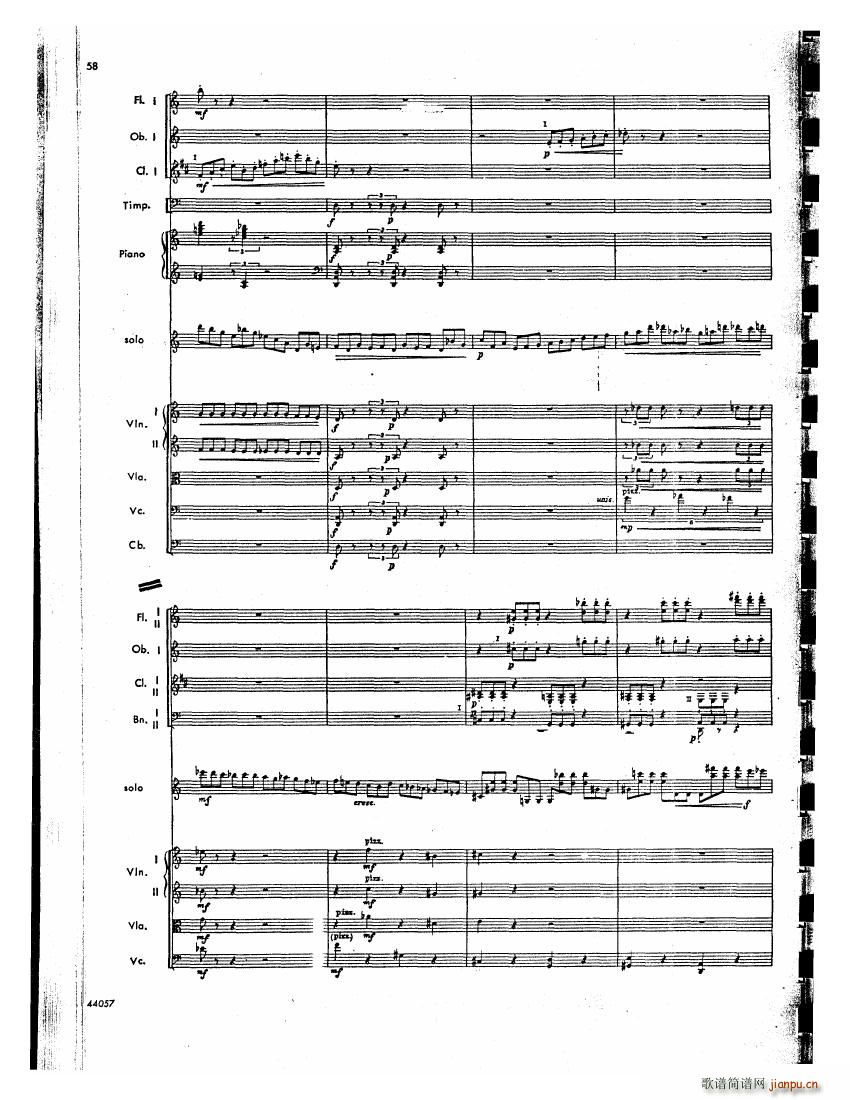 Barber op 14 Violin Concerto Score ()17