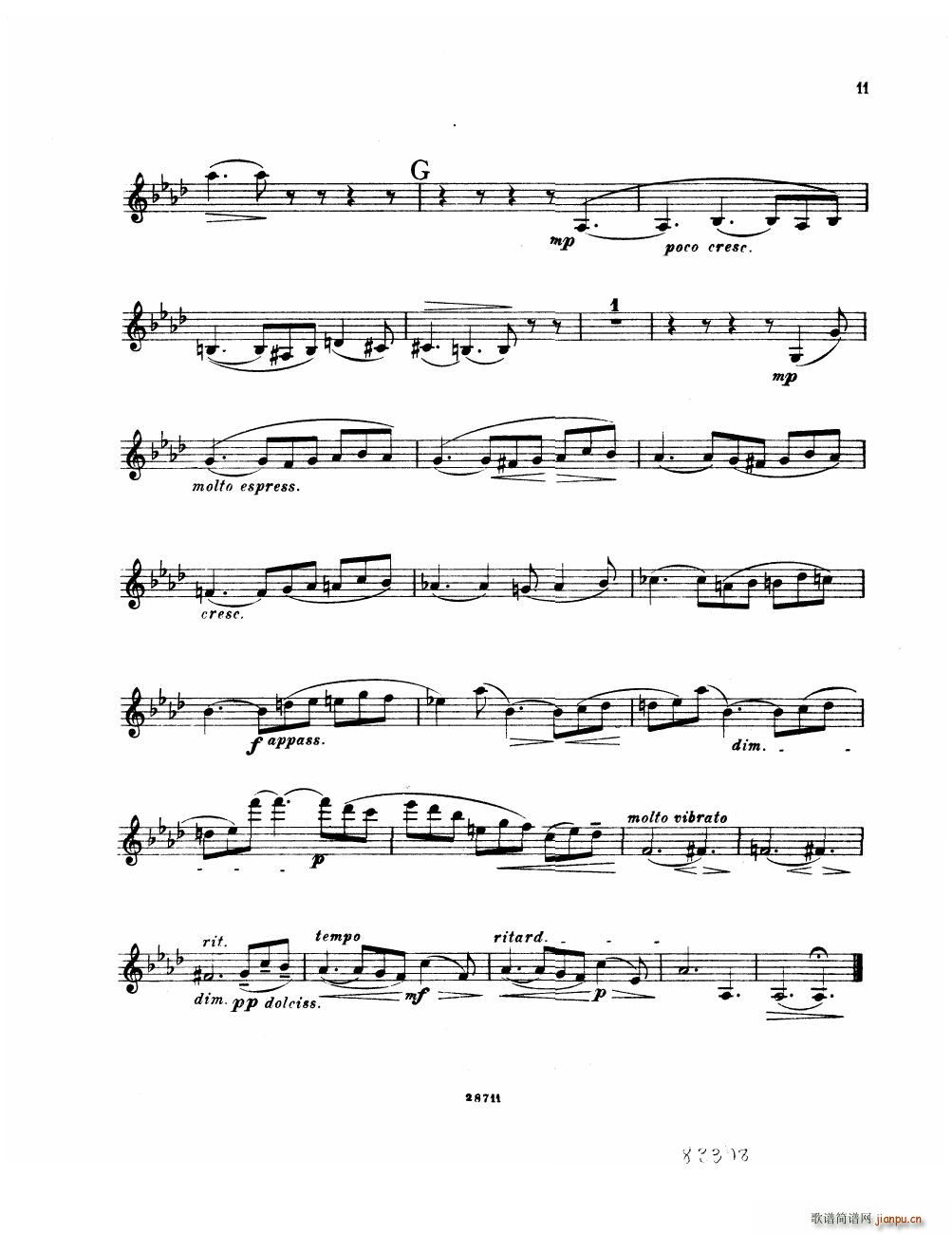 Bowen Suite for violin and piano violin part()11