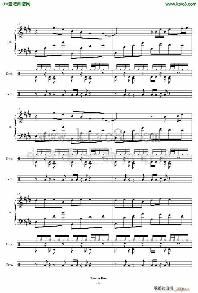 Take a Bow Piano Drums()6