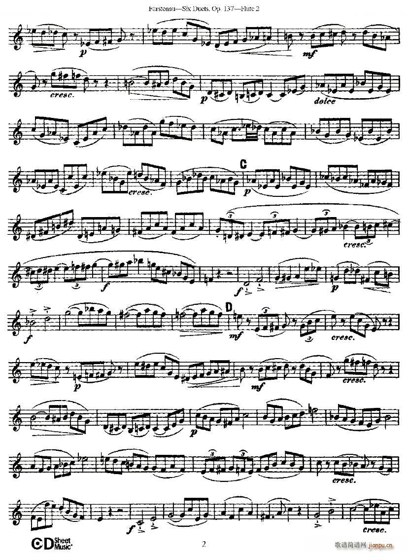 Six Duets Op 137 ֮һ  Ʒ 137 ͭ()7