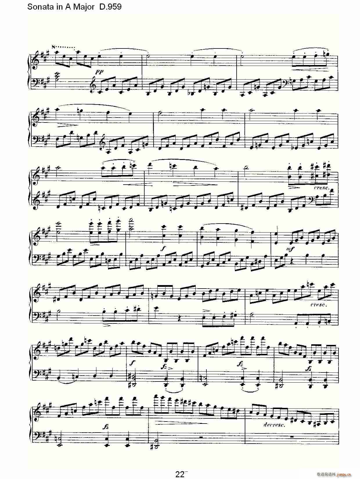 Sonata in A Major D.959(ʮּ)22
