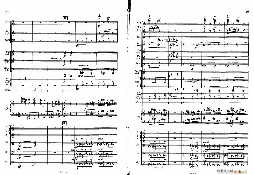 Bartok SZ 83 Piano Concerto No1 Full Score ()29