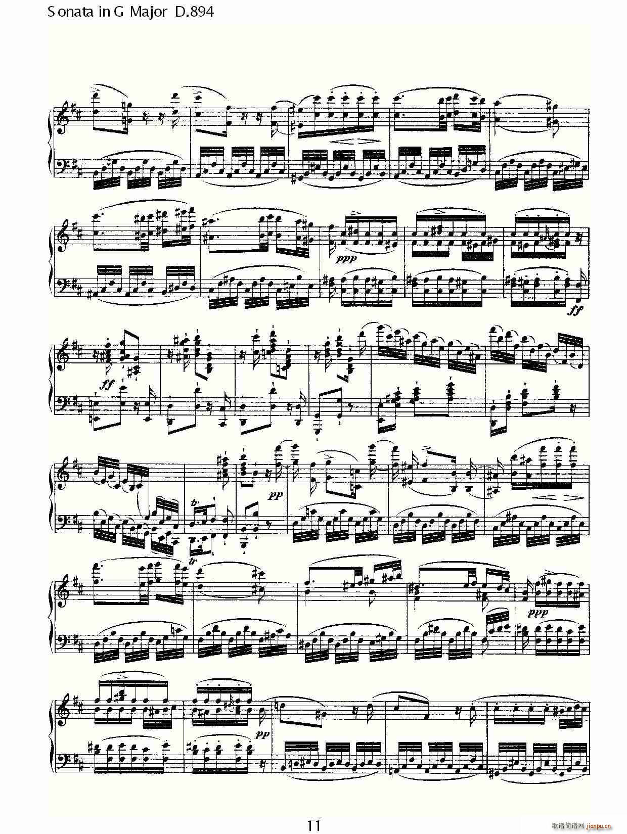 Sonata in G Major D.894(ʮּ)11