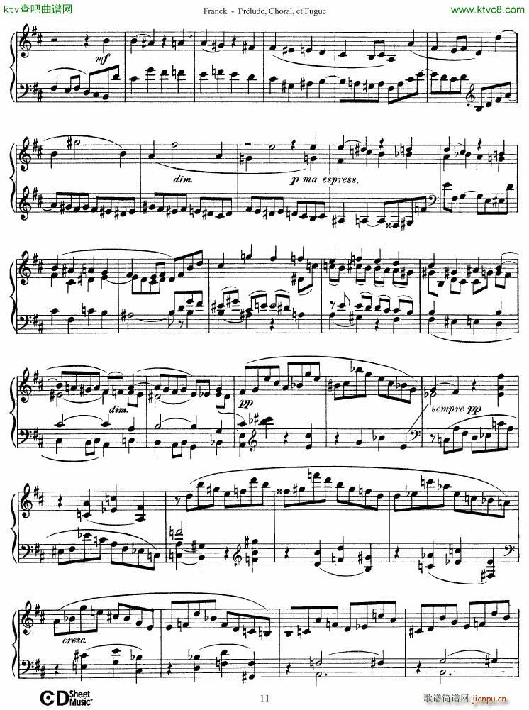 Franck Prlude Choral et Fugue()11