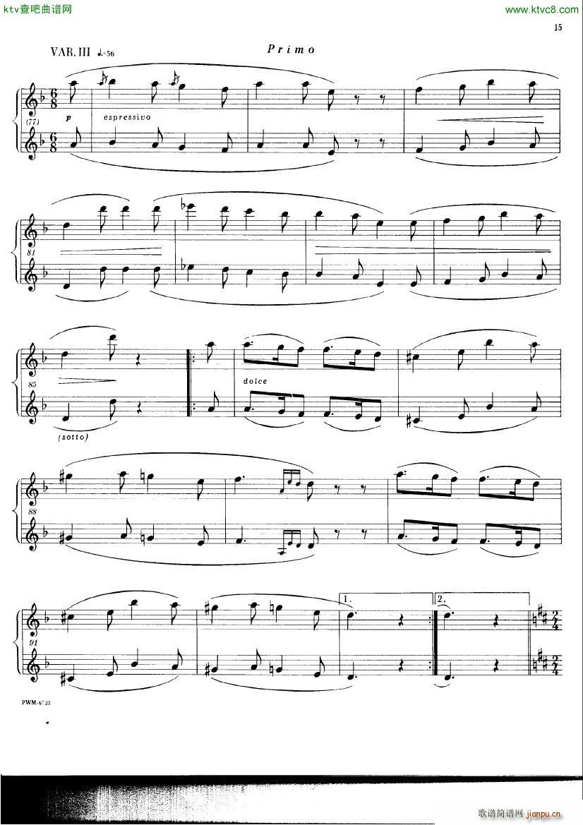 Chopin ekier variations in D()13