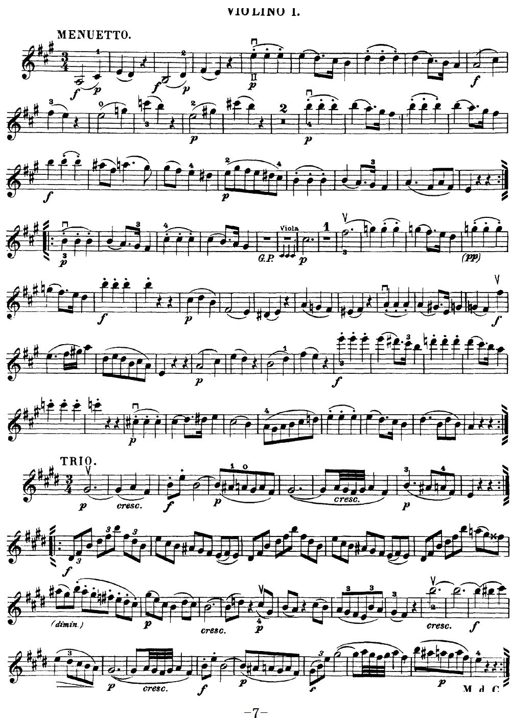 Mozart Quartet No 18 in A Major K 464 Violin 1(ʮּ)7