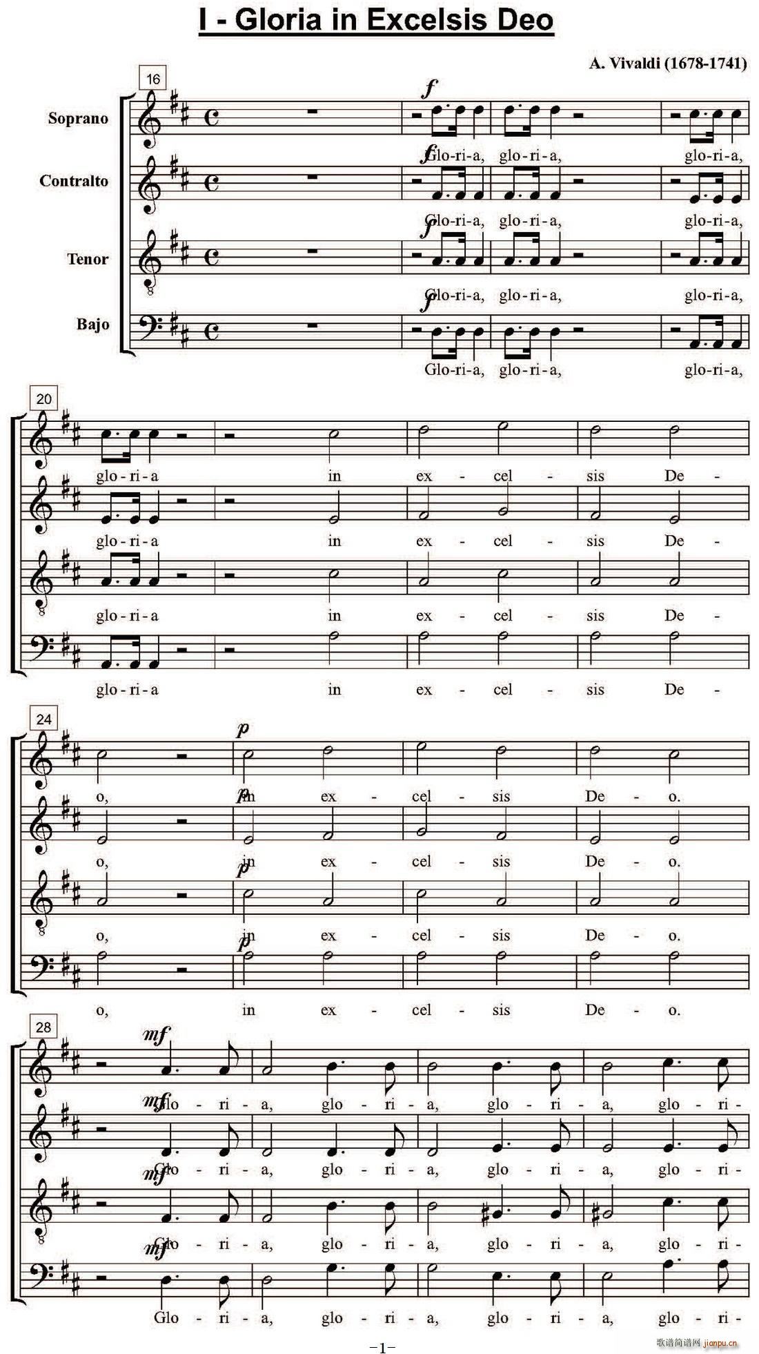 Gloria In Excelsis Deo ()1