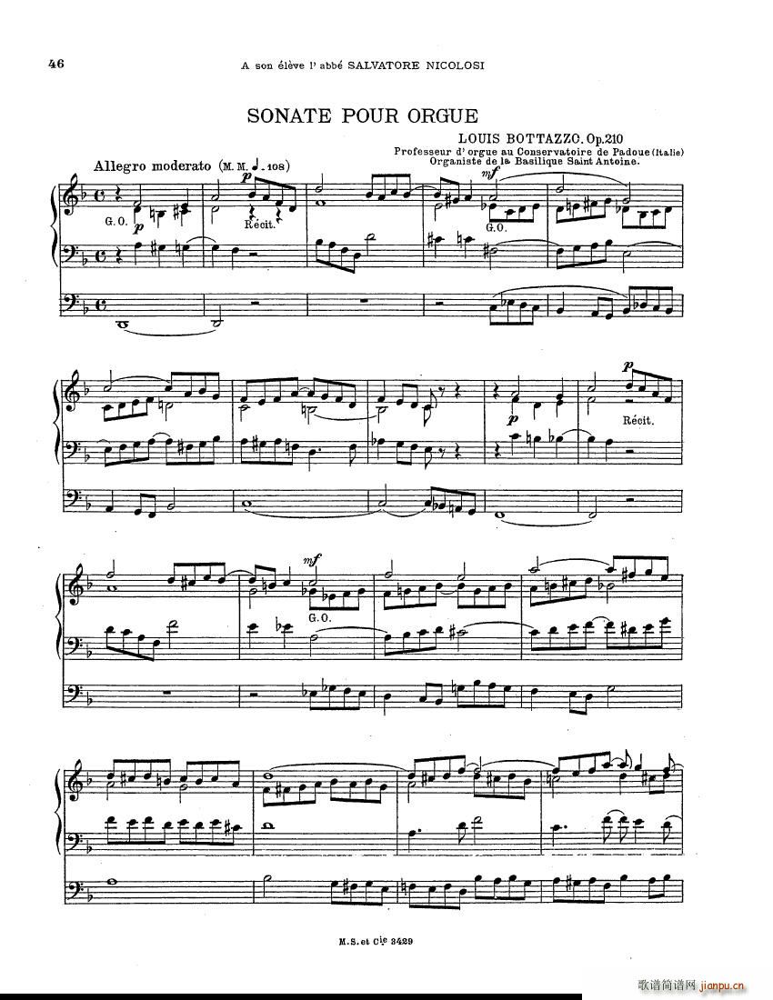 Botazzo Organ Sonata()1