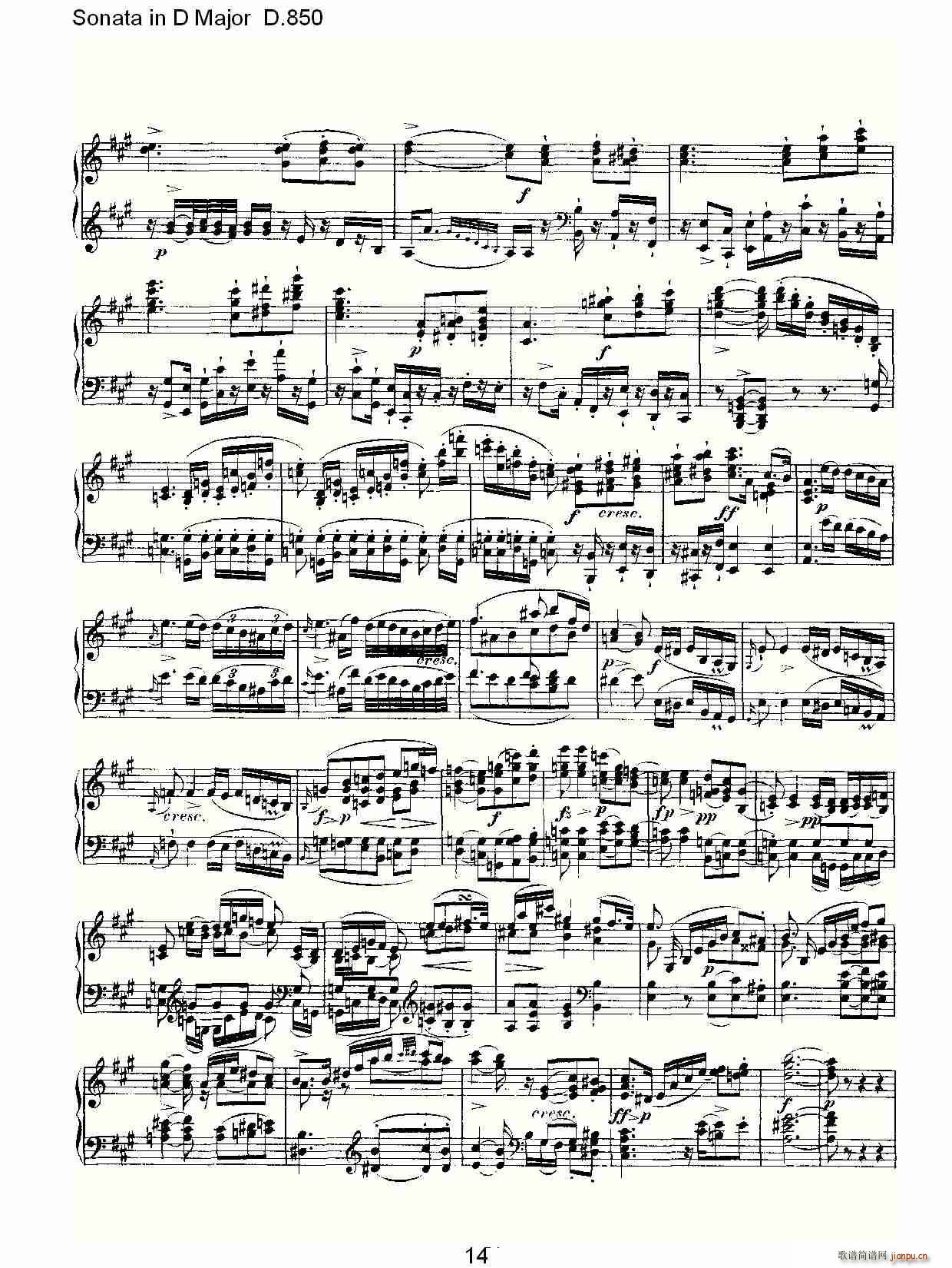 Sonata in D Major D.850(ʮּ)14