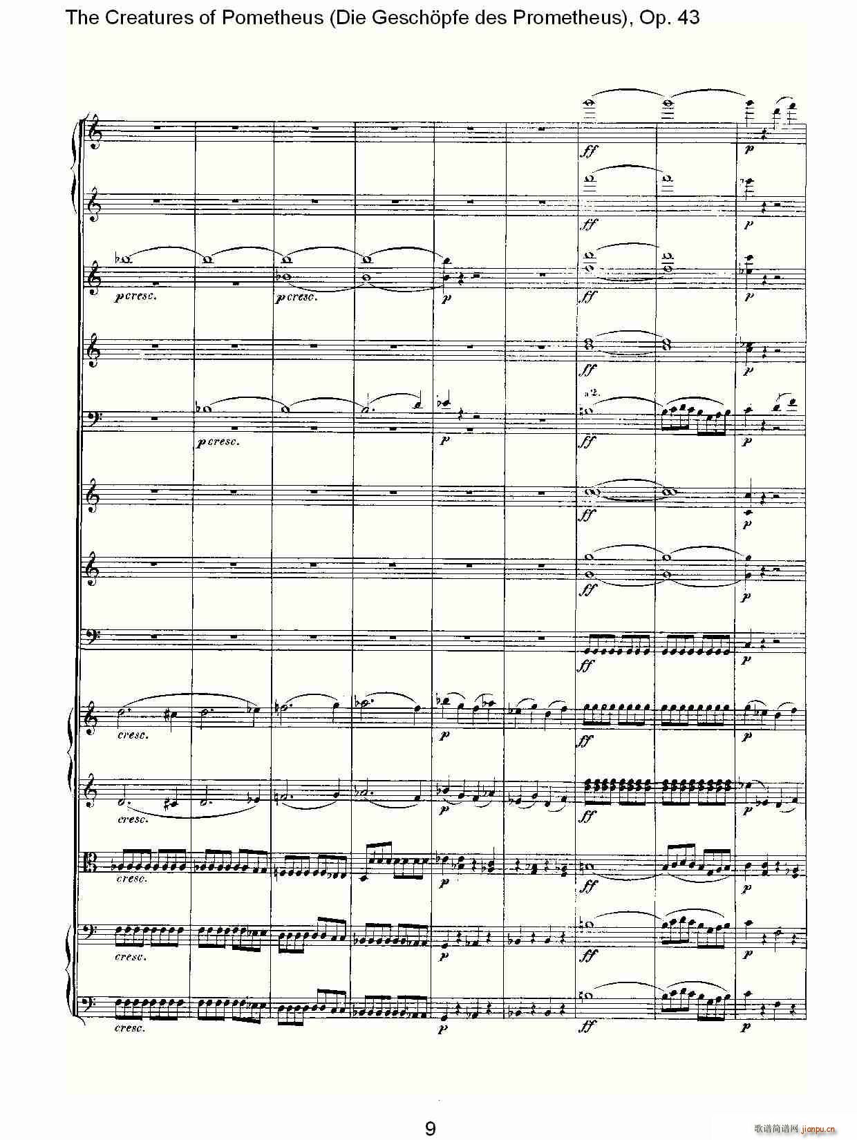Die Gesch?pfe des Prometheus Op. 43(ʮּ)9