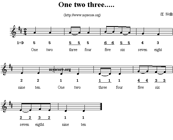 ӢĶ裺Onetwothree....()1