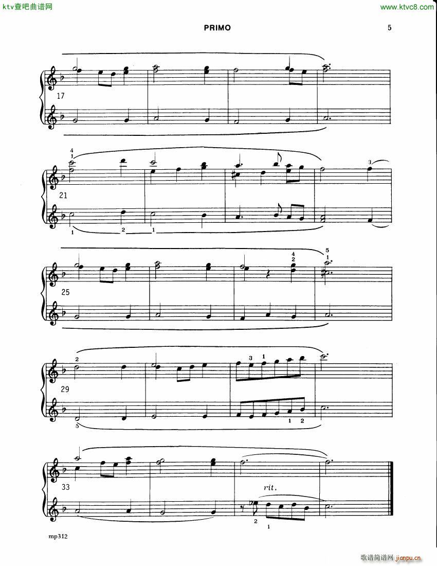 Bach JS BWV 368 In dulci jubilo arr 4h Perdew()5