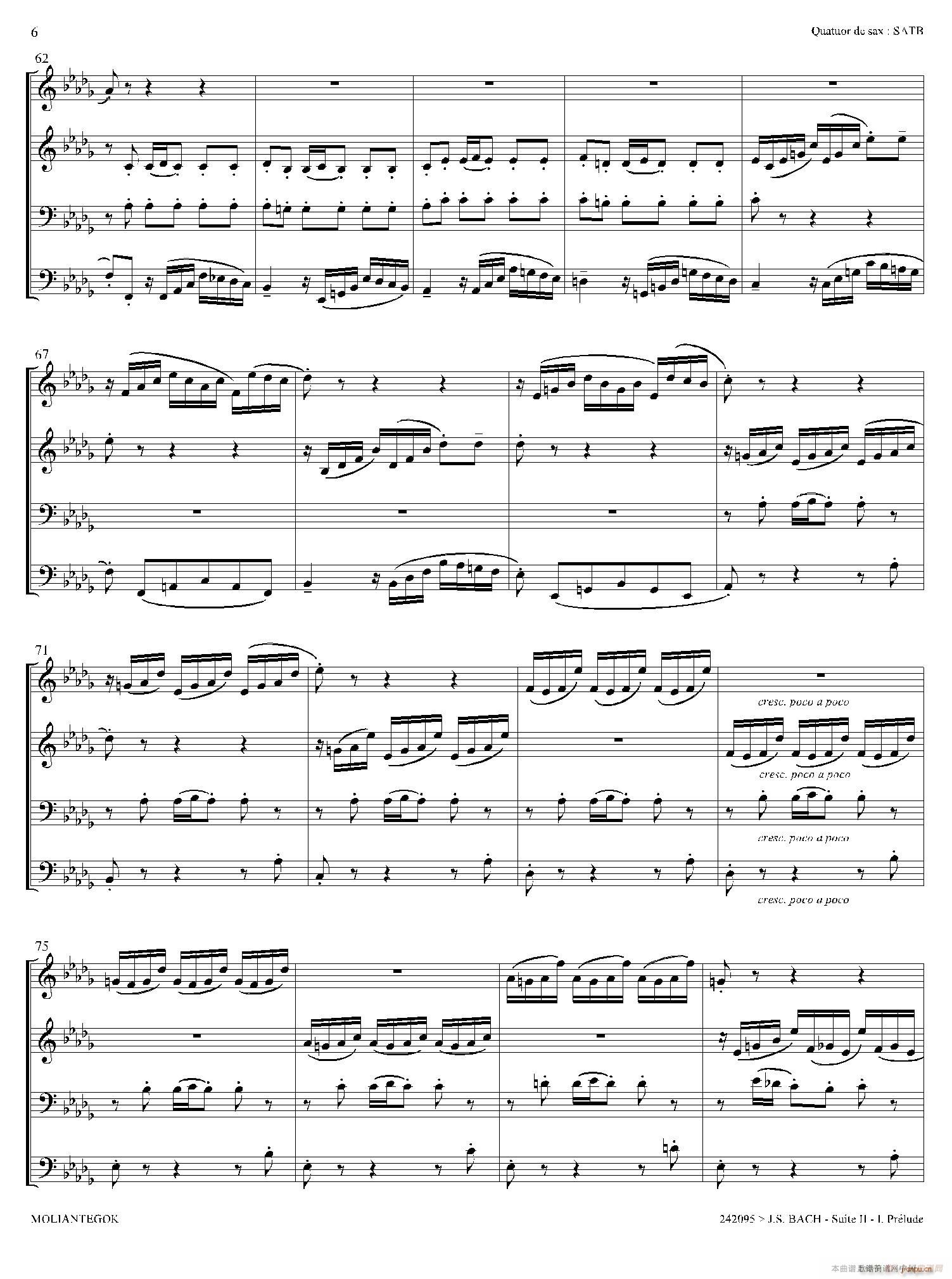 Suite anglaise No 2 BWV 807 ֮ ǰ ()5