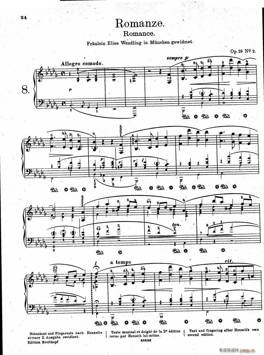 Henselt Piano Solo Album Piano Solo Album(ʮּ)23