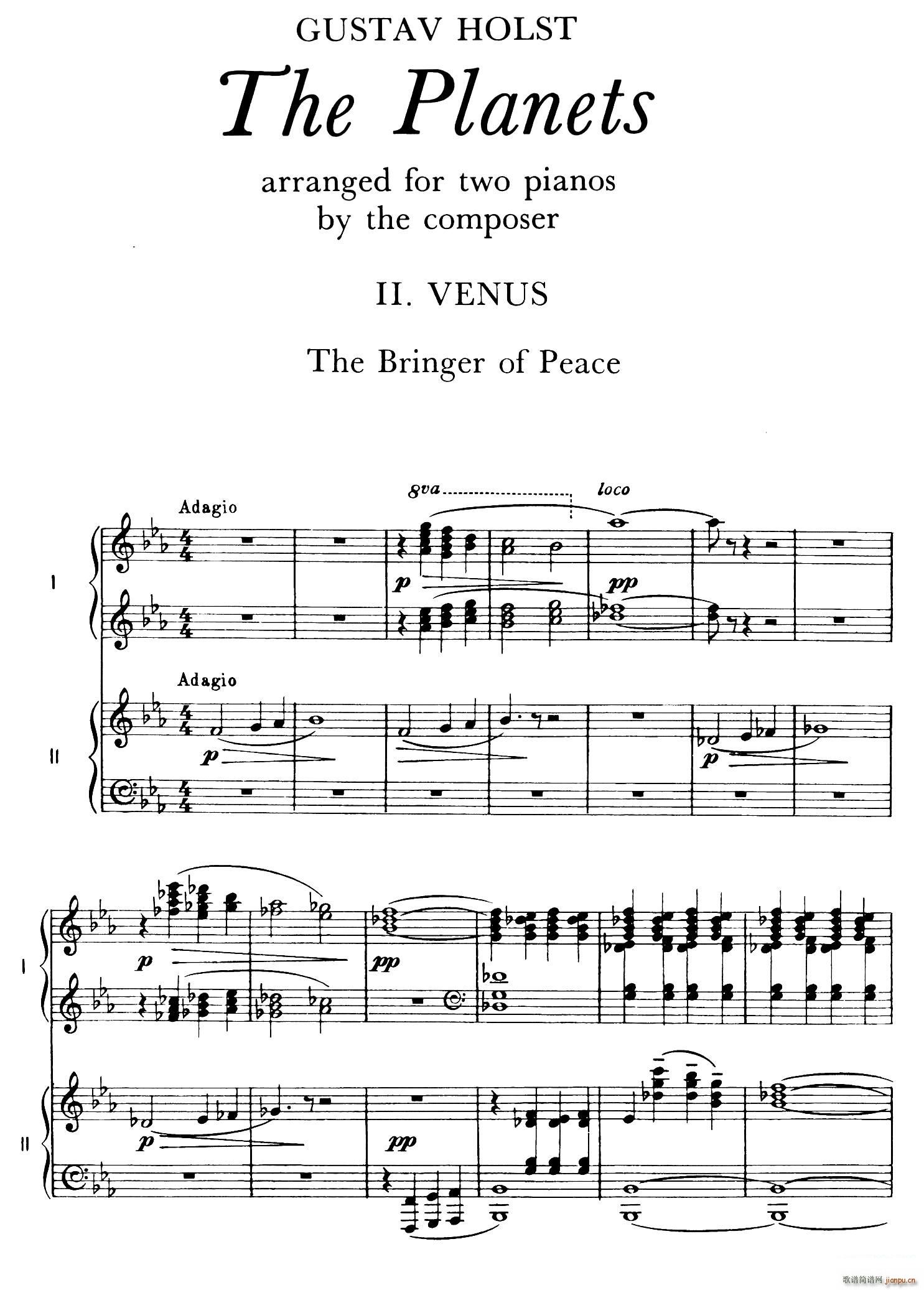 The Planets Op 32 ˫  ڶ  ƽʹ()1