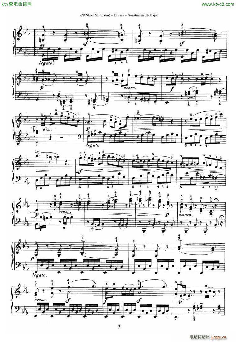 Dussek Sonatina in G Major()32