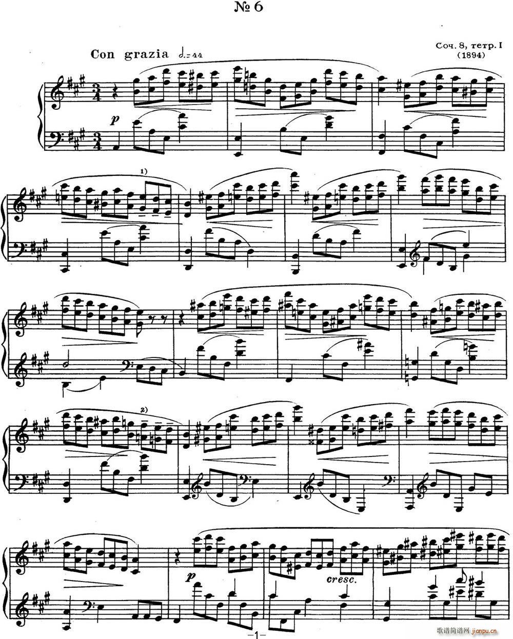 ˹Ǳ ϰ Op 8 No 6 Alexander Scriabin Etudes()1
