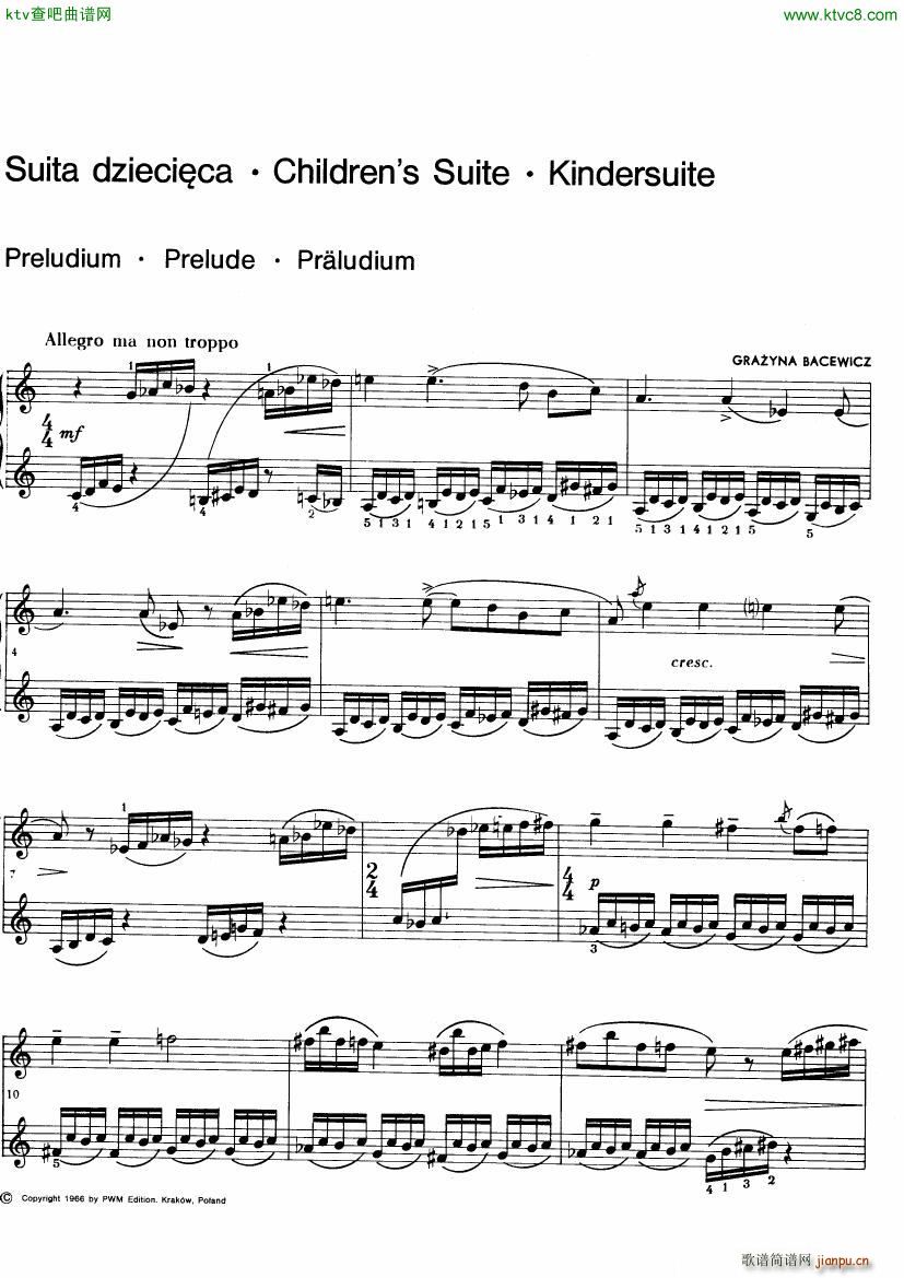 Bacewicz Childrens Suite()1