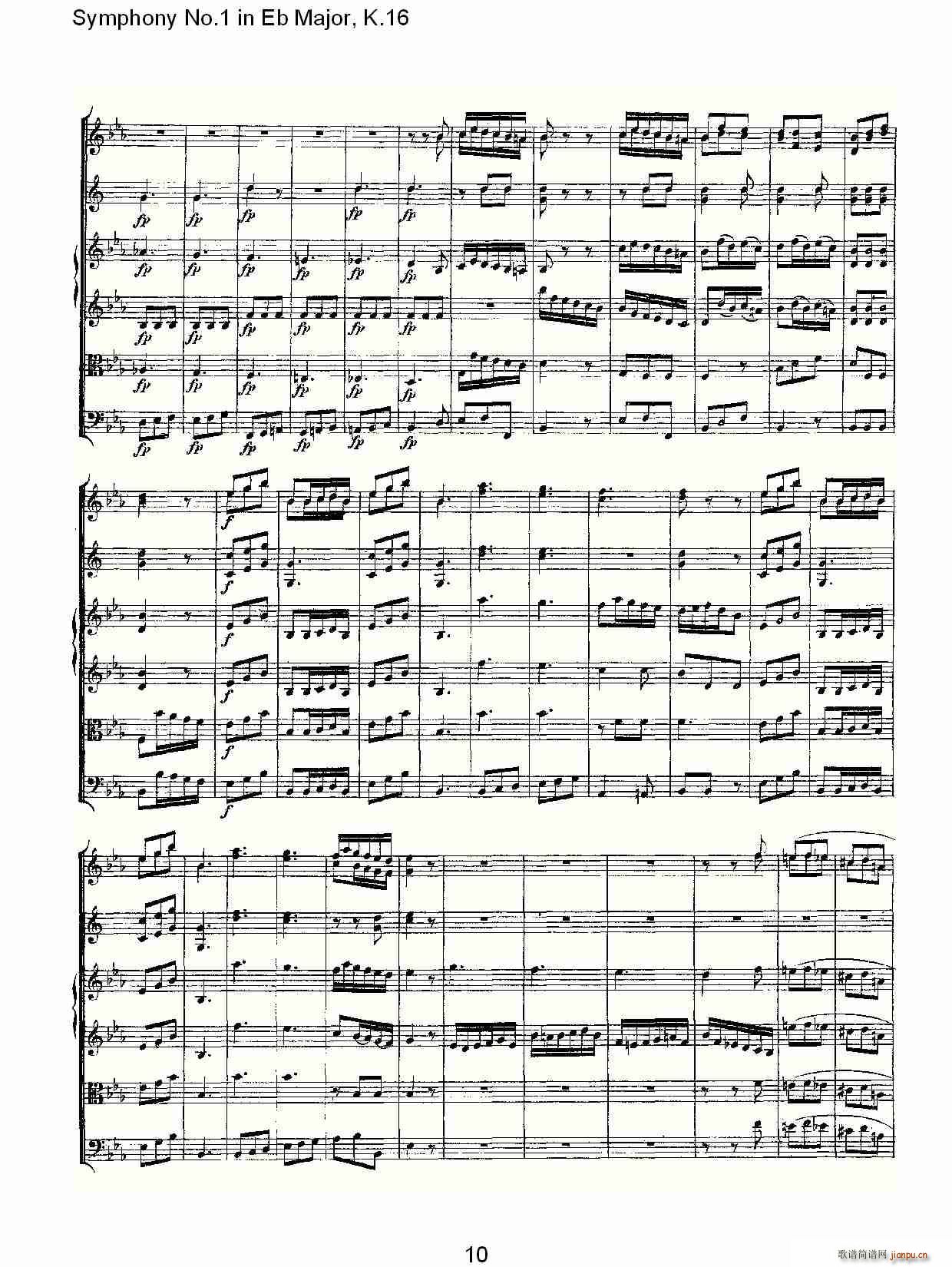 Symphony No.1 in Eb MajorK.16(ʮּ)10