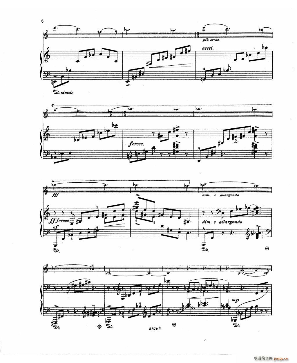 Bowen Barcarolle for violin and piano()8