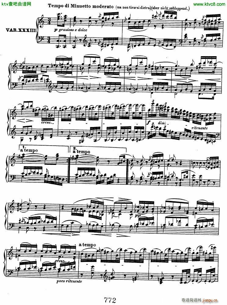 Beethoven op 120 Diabelli Variations()32