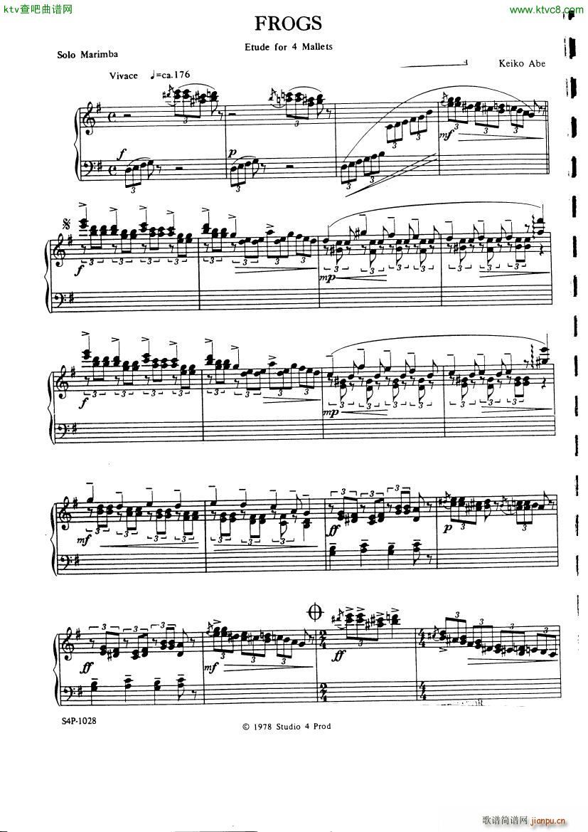 Abe Keiko Frogs marimba()1