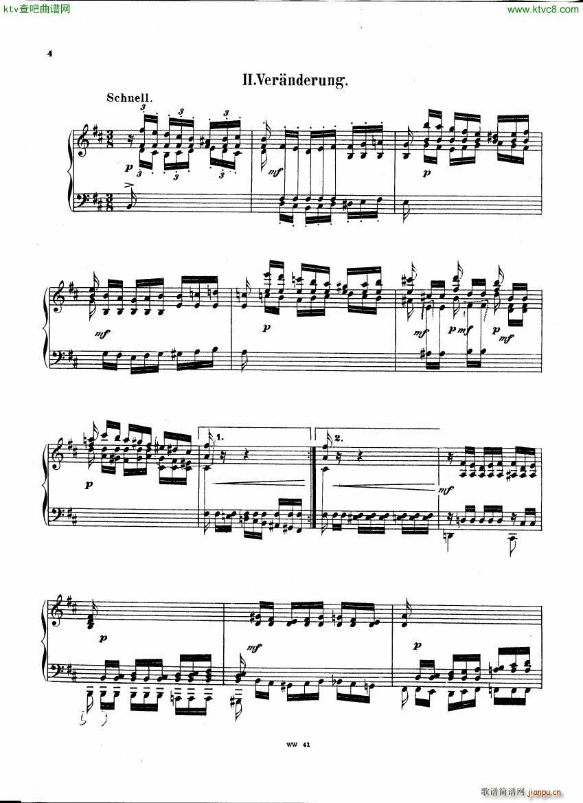 Herzogenberg 8 Variations op 1 3()3