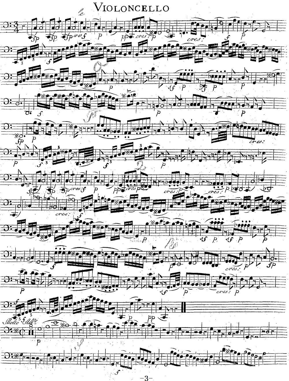 Mozart Quartet No 14 in G Major K 387 Cello(ʮּ)3