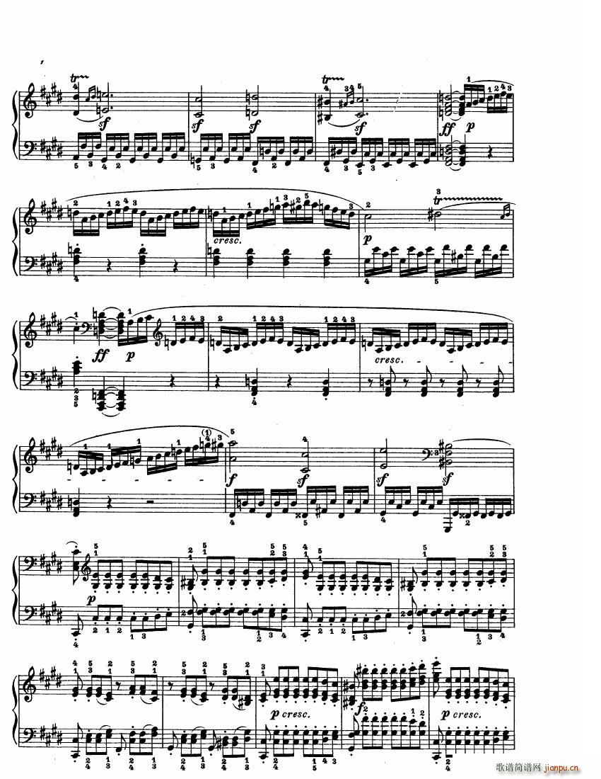 Beethoven op 27 no 2 Piano Sonata Moonlight()11