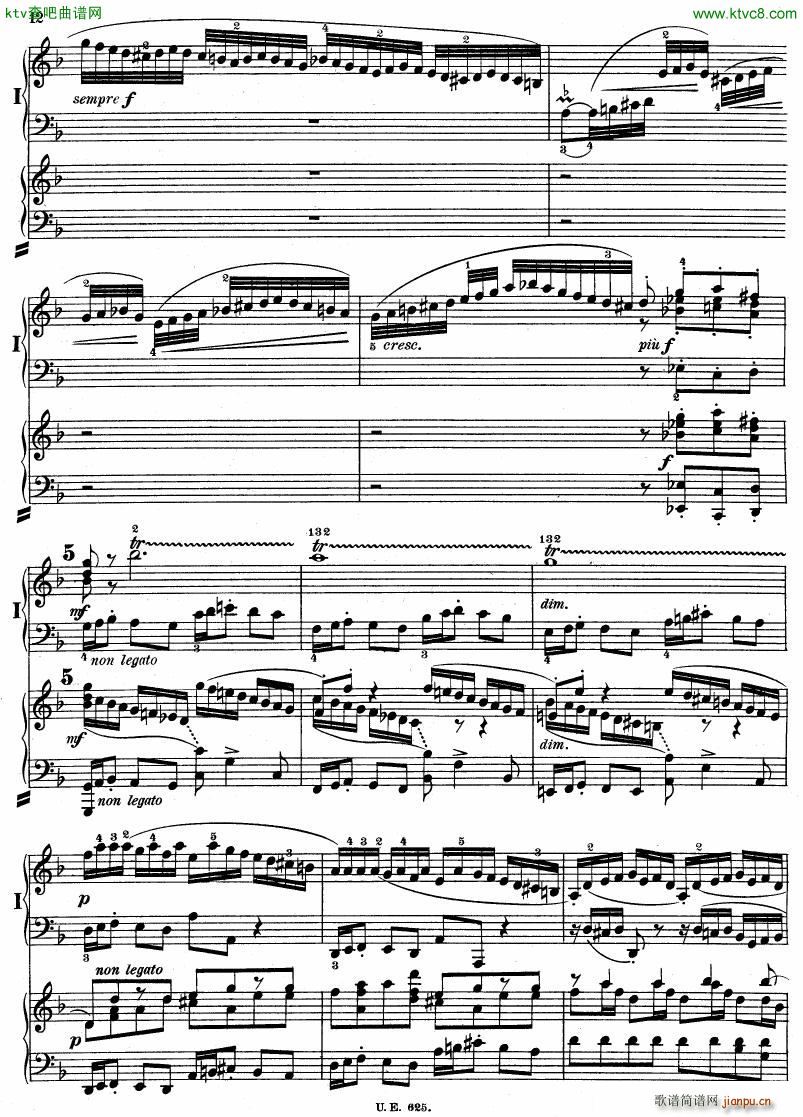 Bach JS BWV 1052 Keyboard Concerto in d ed R ntgen()12