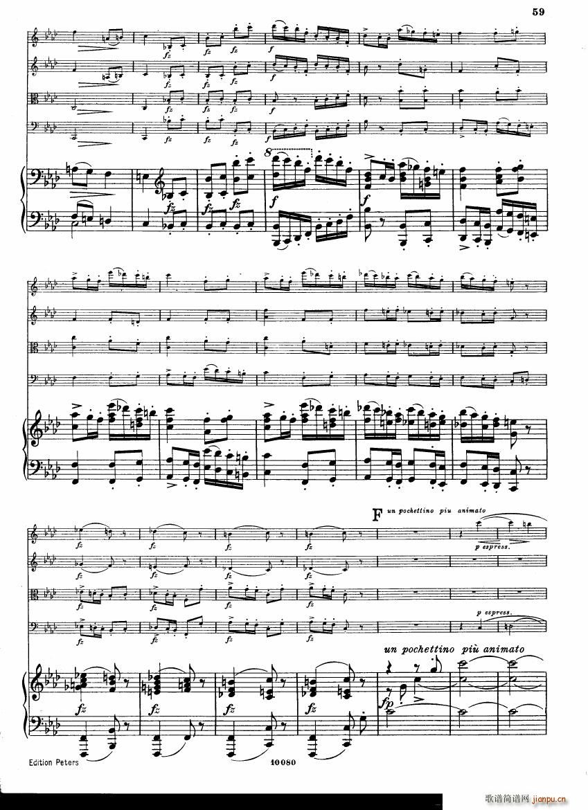 Brahms op 34 Piano Quintet f minor score ()17