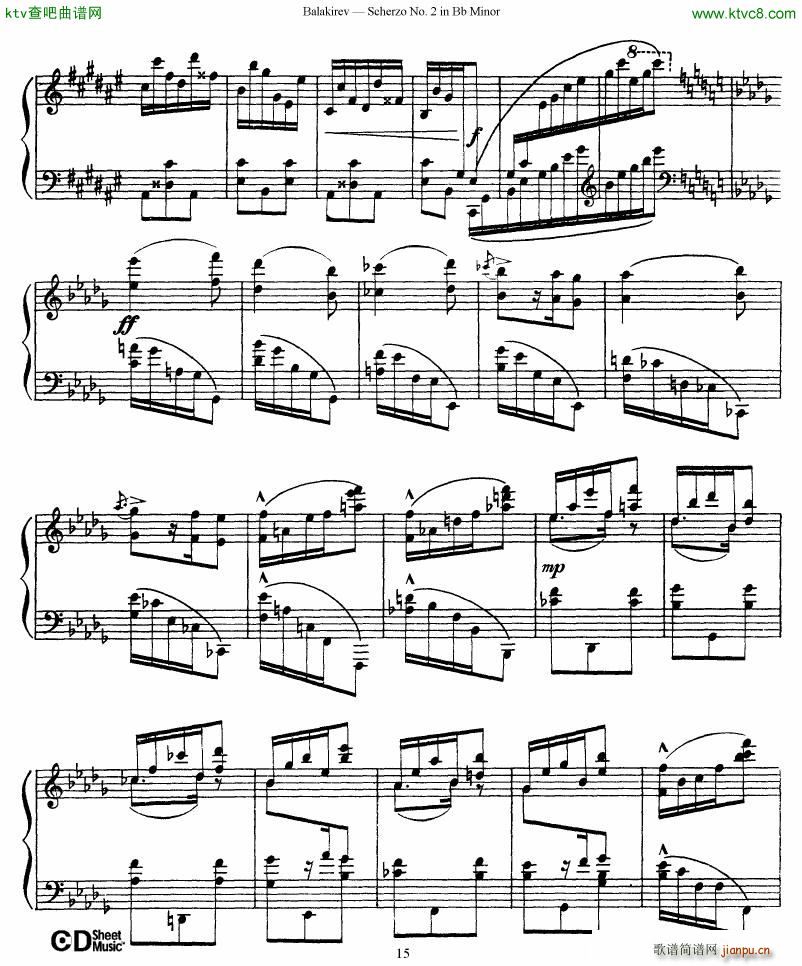 Balakirev Scherzo No 2 Bb Minor()15