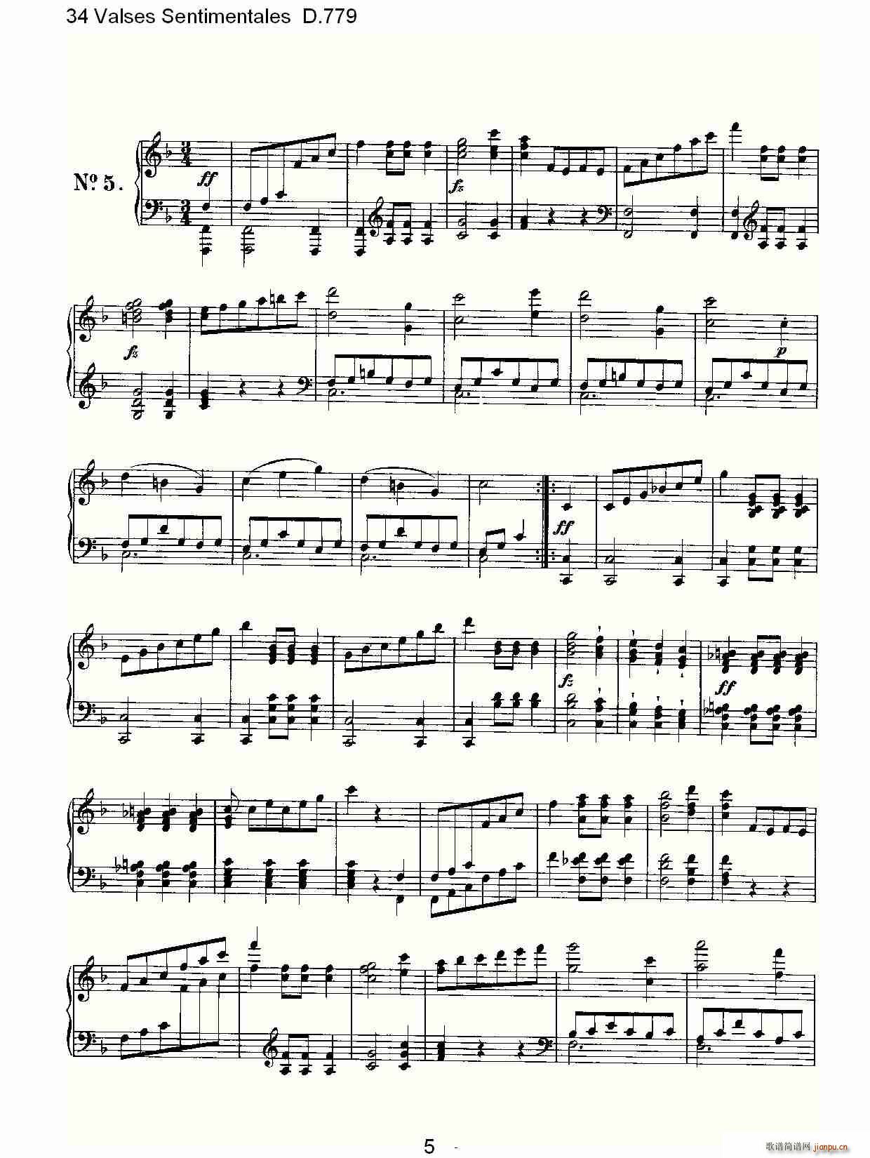 34 Valses Sentimentales D.779(ʮּ)5