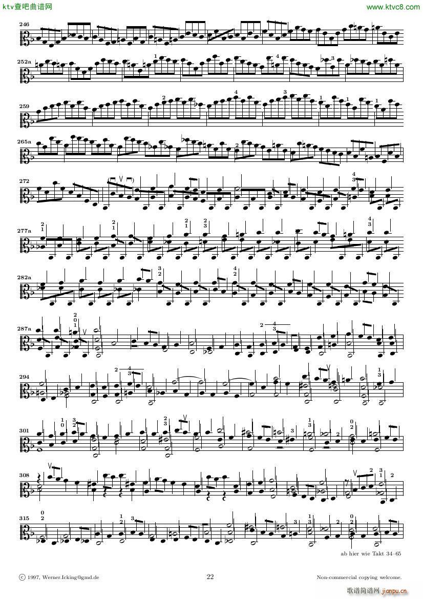 Bach JS BWV 1005 Sonata for Solo Violin in C()22