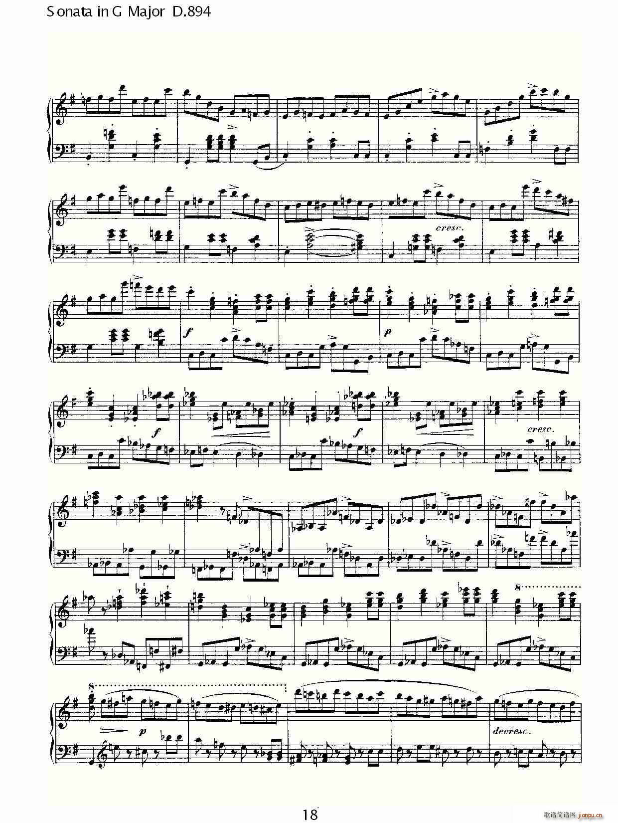 Sonata in G Major D.894(ʮּ)18