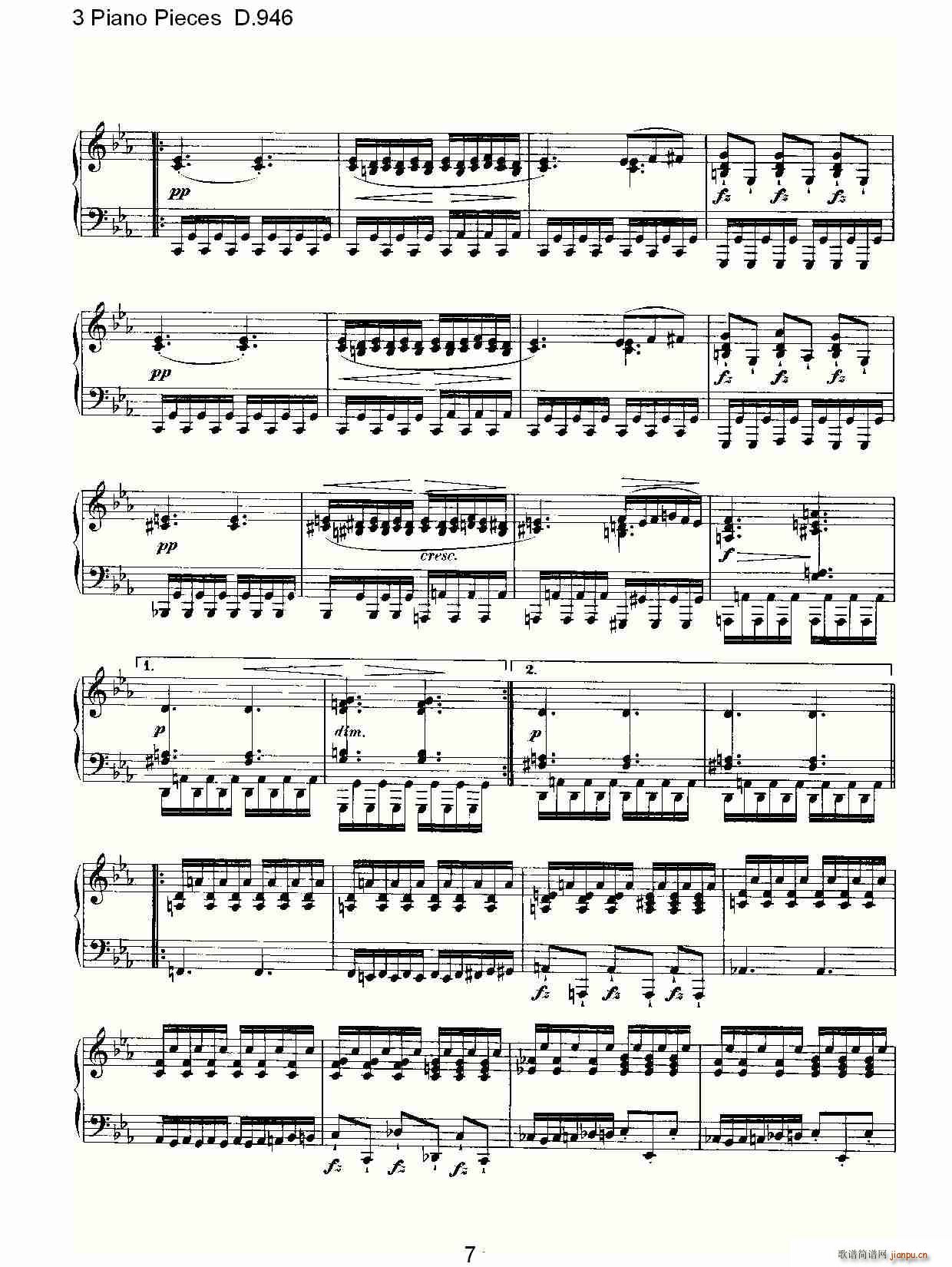 3 Piano Pieces D.946()7