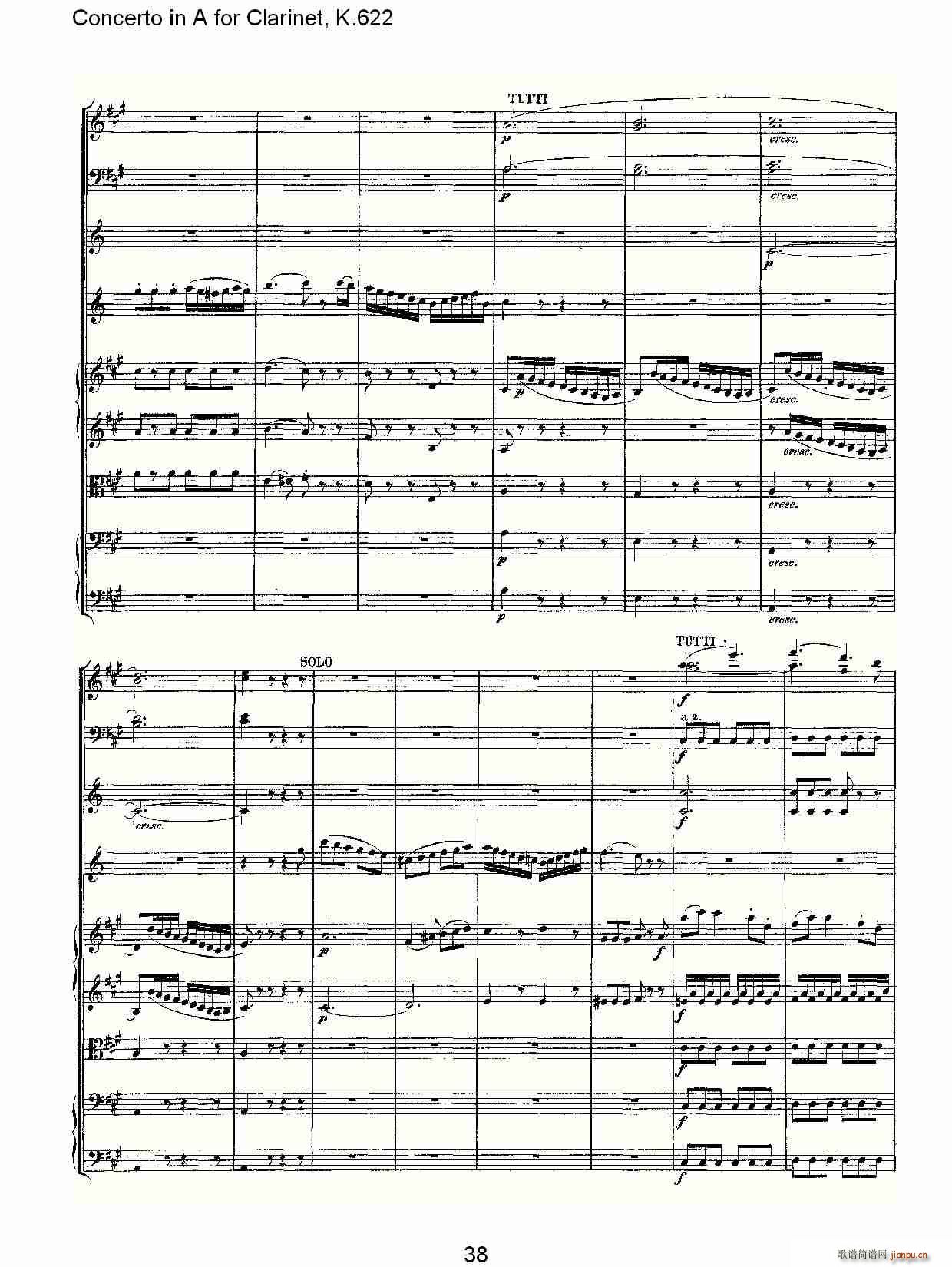 Concerto in A for Clarinet, K.622(ɹ)8