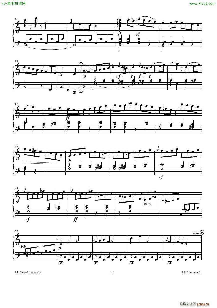 Dussek Sonate No13 op35 No3()15