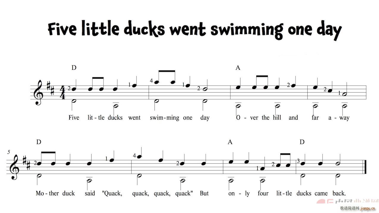 FIVE LITTLE DUCKS ֻСѼ(ʮּ)1
