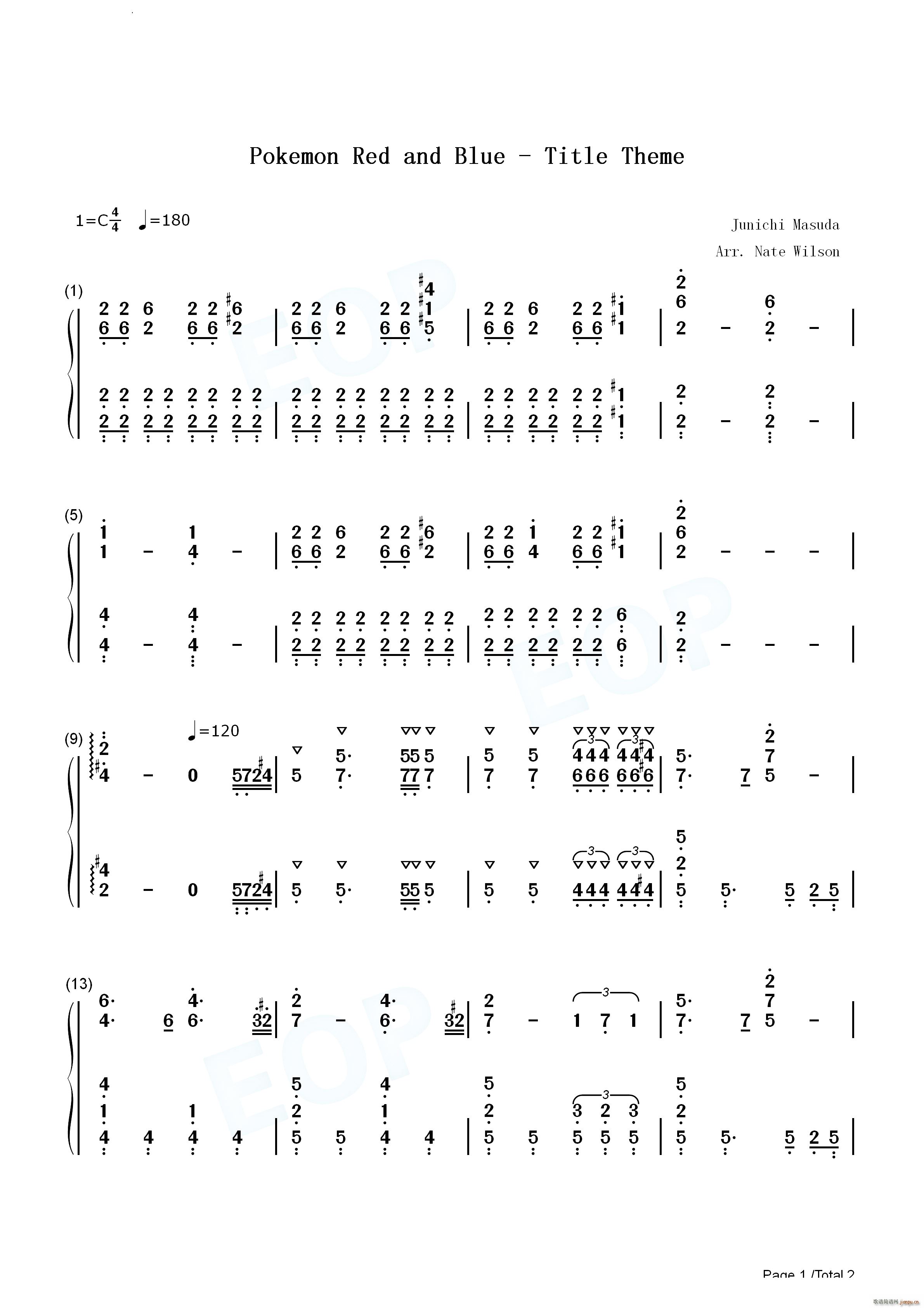 �ڴ����ֺ챦ʯ����ʯ������ Pokemon Red and Blue Title Theme(������)5