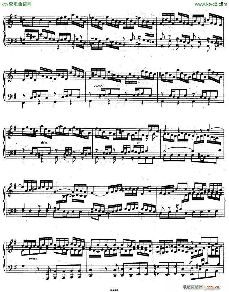 Bach D Albert Prelude and fugue in g major()9